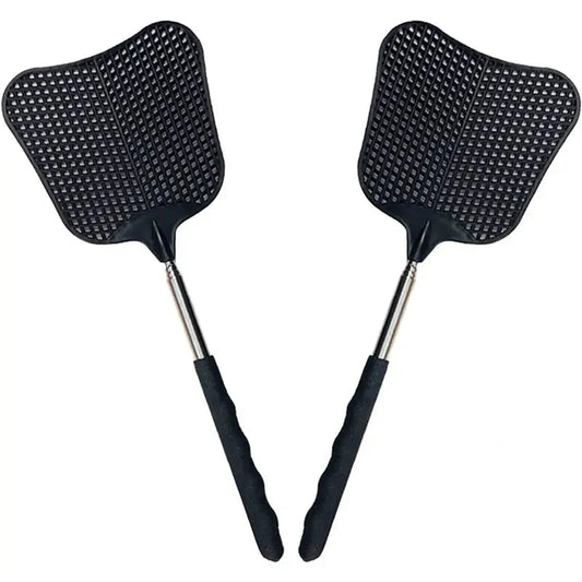 2-Pieces: Heavy Duty Telescopic Fly Swatter Set