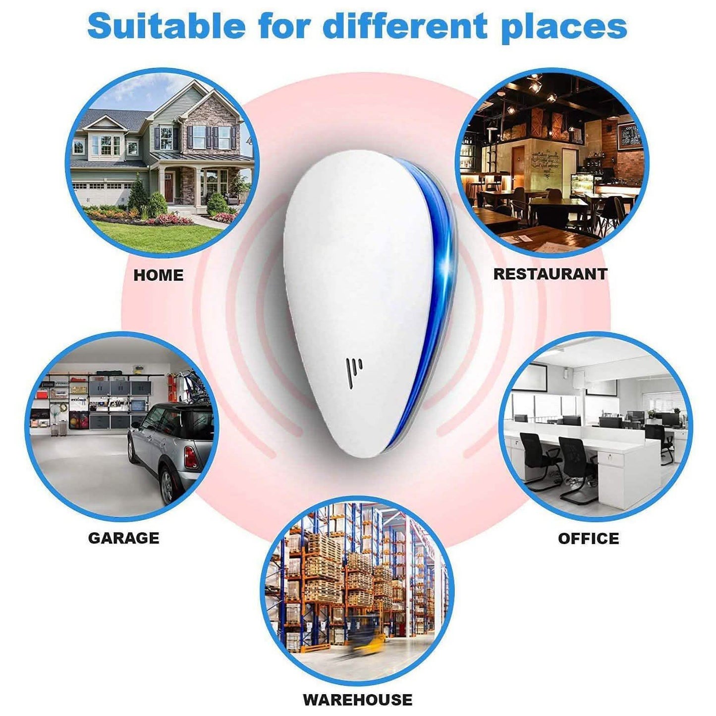 4-Pack: Pest Control Ultrasonic Repellent