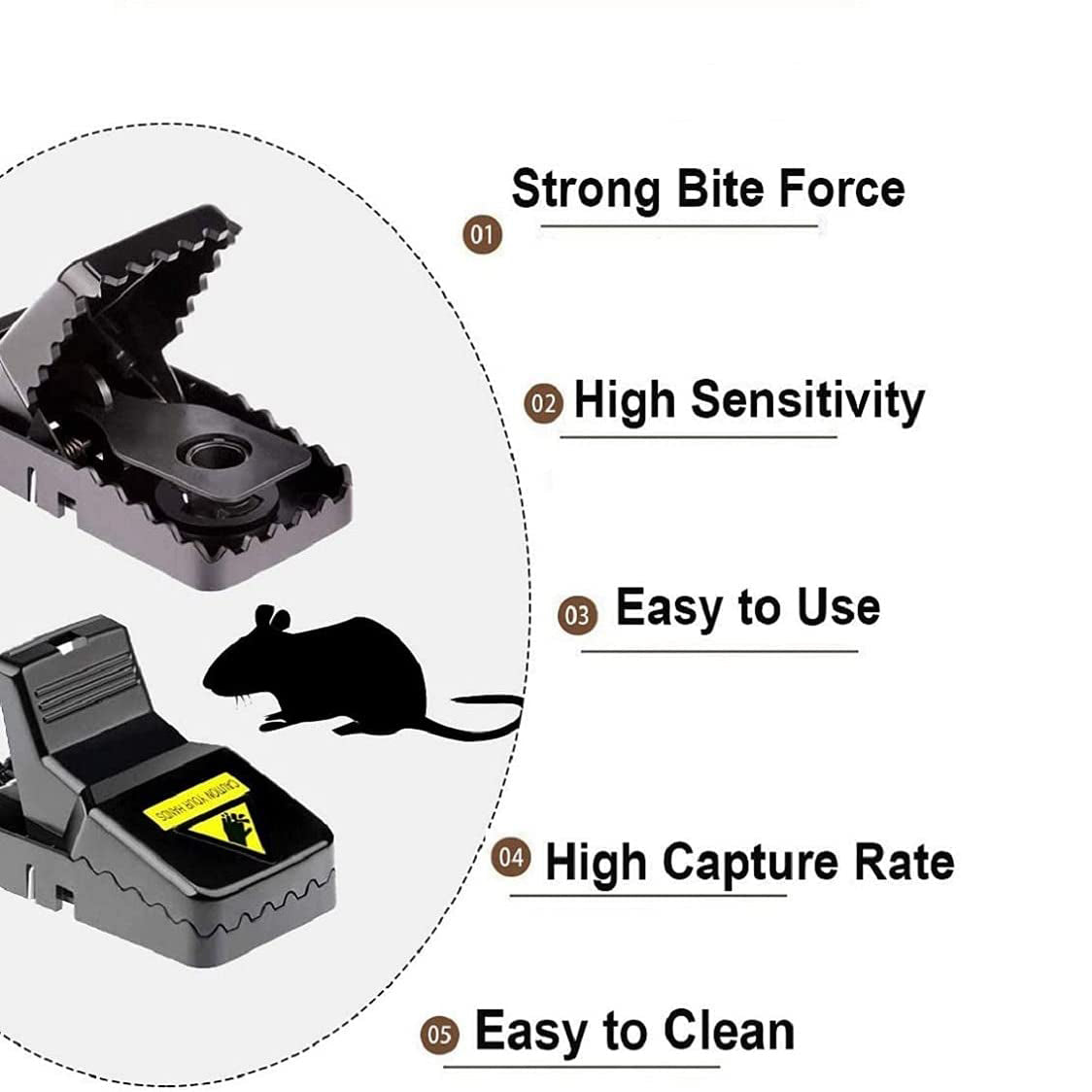 Small Effective Sanitary Safe Mouse Catcher for Family and Pet