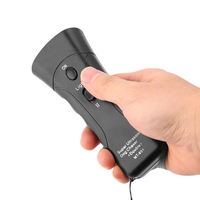 Ultrasonic Aggressive Animal Attacks Repeller Flashlight